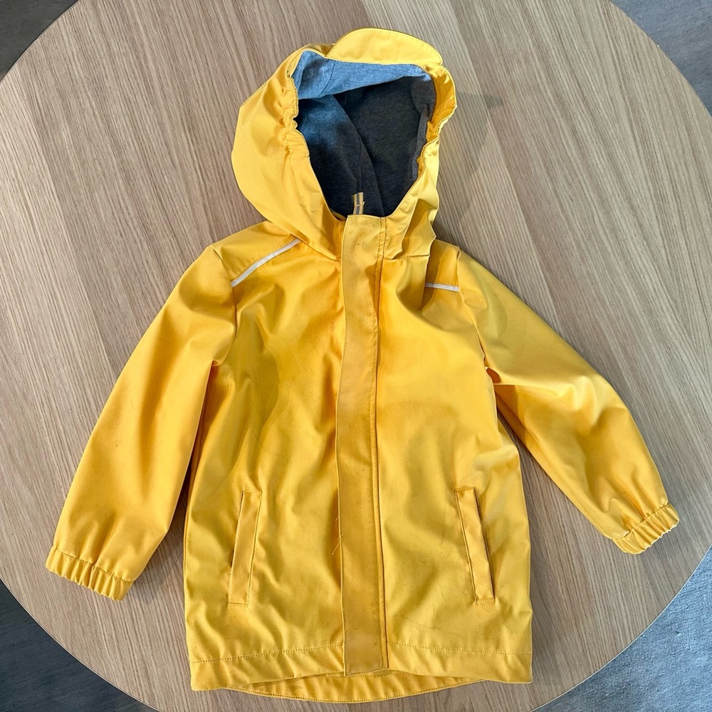 Cat & Jack Bright Yellow Kids Raincoat